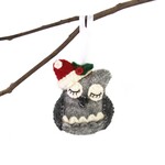 Ten Thousand Villages USA Owl Felt Ornament, Nepal