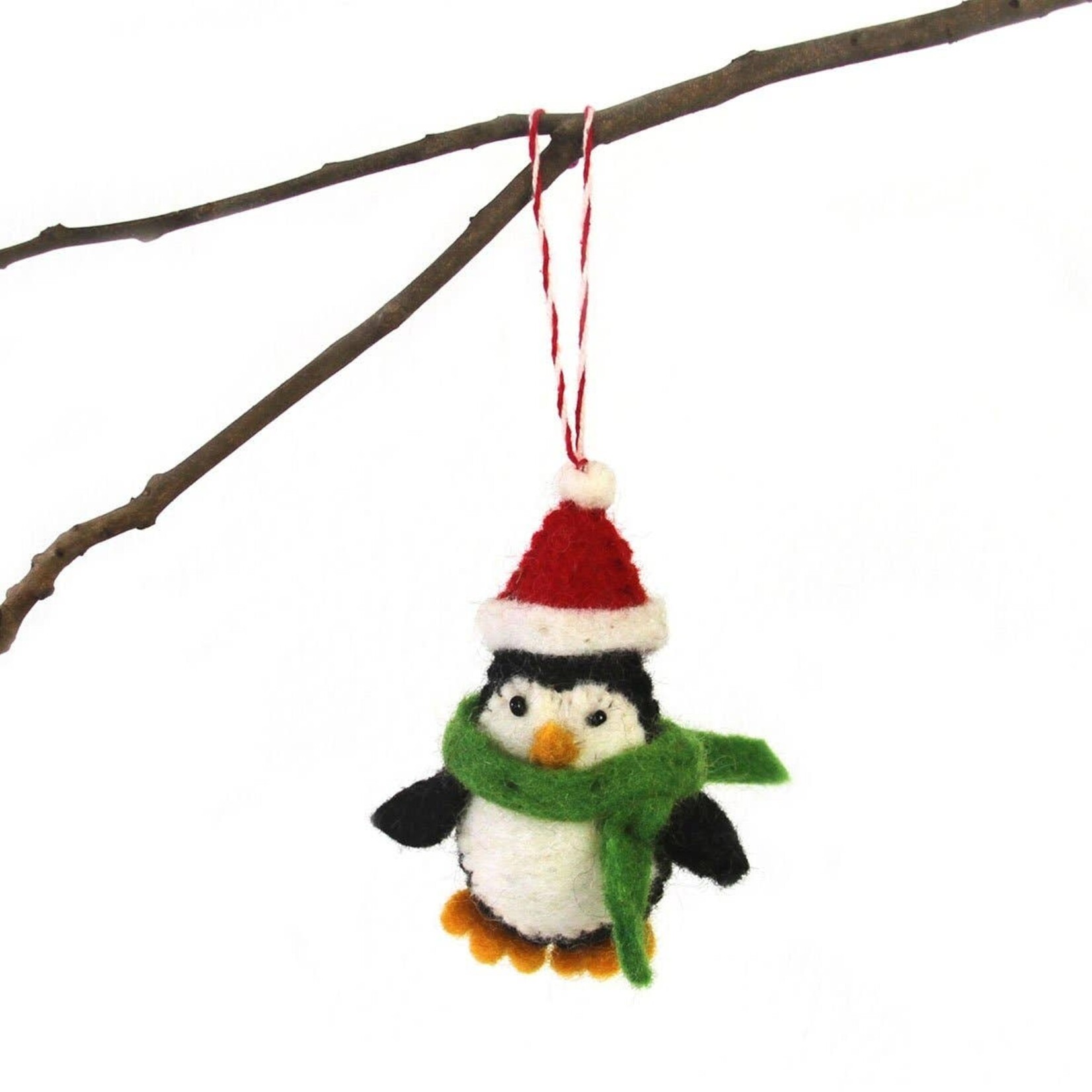 Global Crafts Penguin Felt Ornament, Nepal