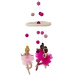 Minga Fair Trade Pink Ballerina Felt Nursery Mobile, Nepal