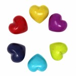 Global Crafts Soapstone Hearts in Assorted Solid Colours, Kenya