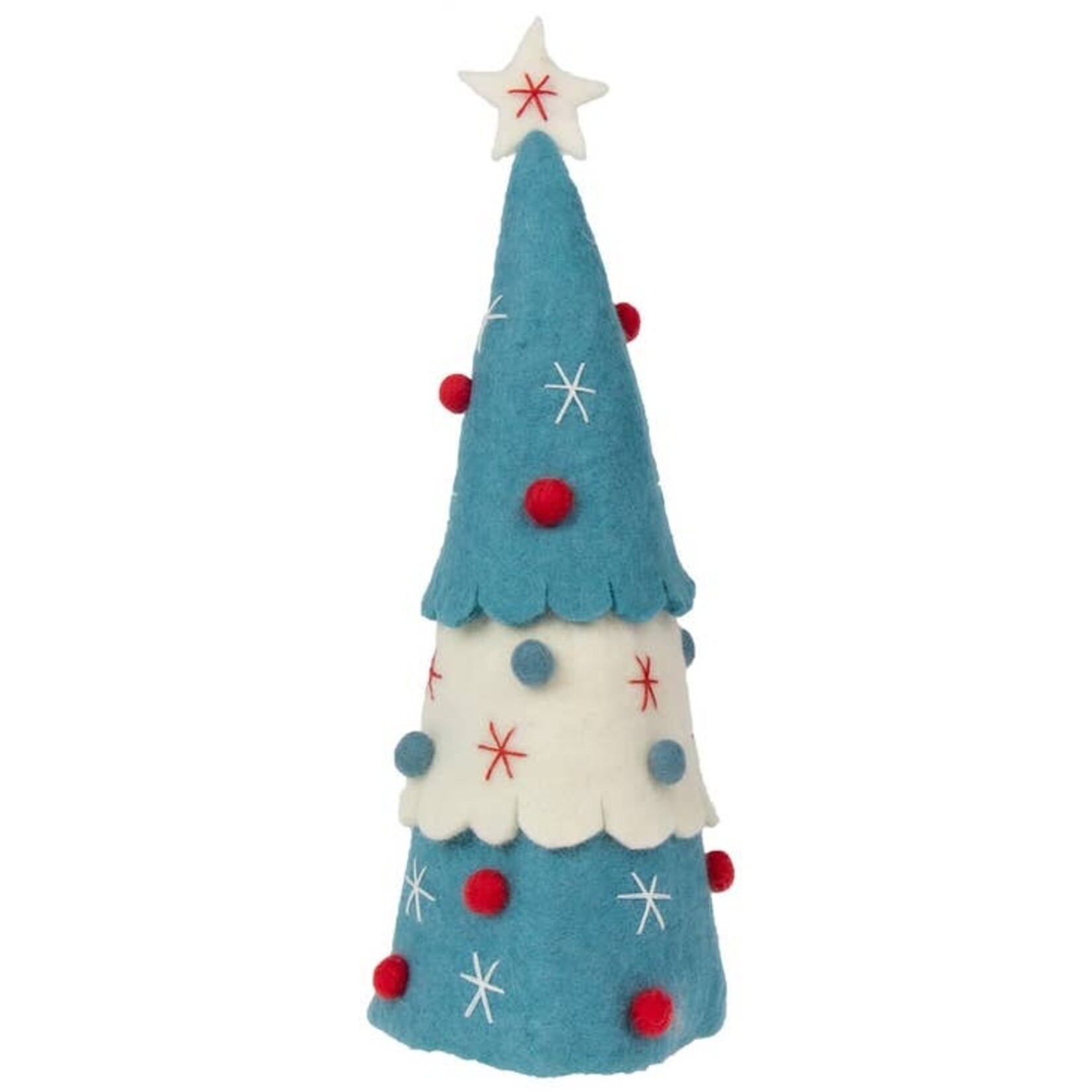 Global Crafts Turquoise Christmas Tree Topper Large, Nepal