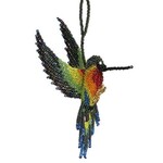 Ten Thousand Villages USA Large Hummingbird Beaded Ornament, Guatemala