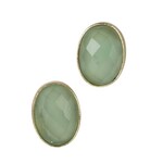 Ten Thousand Villages USA Shanti Green Onyx Stud Earrings, India