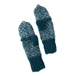 Ten Thousand Villages USA Toasty Teal Convertible Mittens, India