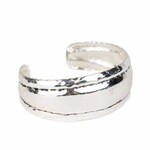 Ten Thousand Villages USA Edgy Cuff Silver Bracelet, India