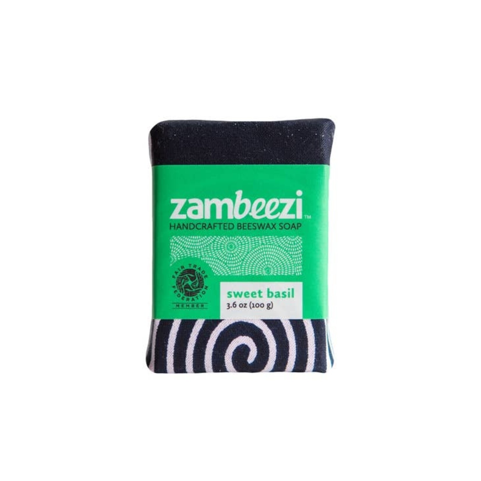 Ten Thousand Villages USA Zambeezi Sweet Basil Soap Bar, Zambia