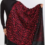 Sevya Handmade Rani Embroidered Shawl, India