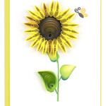 Kalyn Sunflower Quilled Mini Card, Vietnam