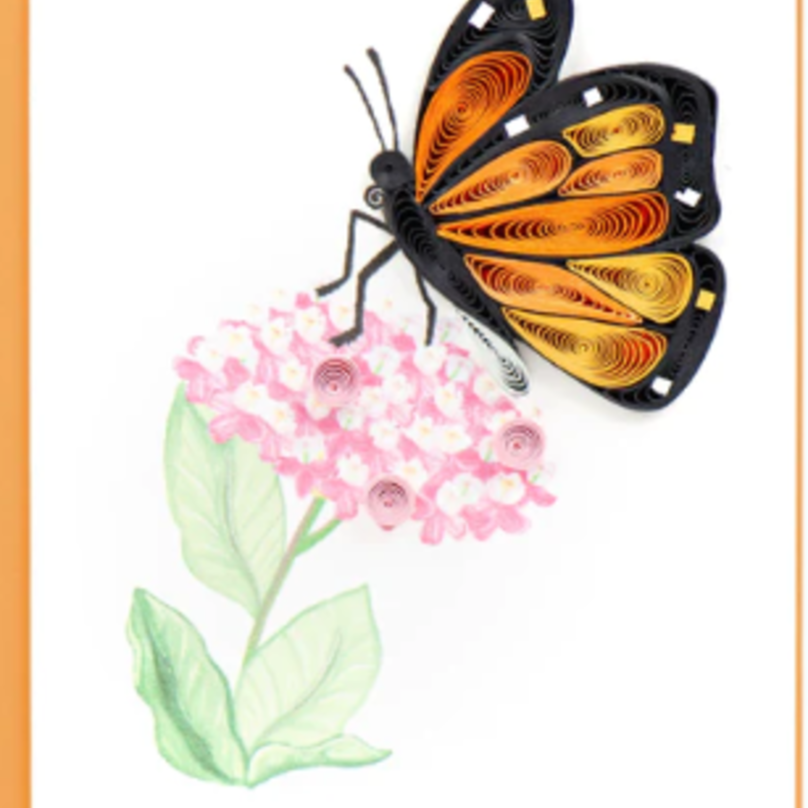 Kalyn Monarch Milkweed Butterfly Quilling Card Mini, Vietnam