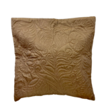 Ten Thousand Villages Brown Etched Greenery Large Cushion Cover