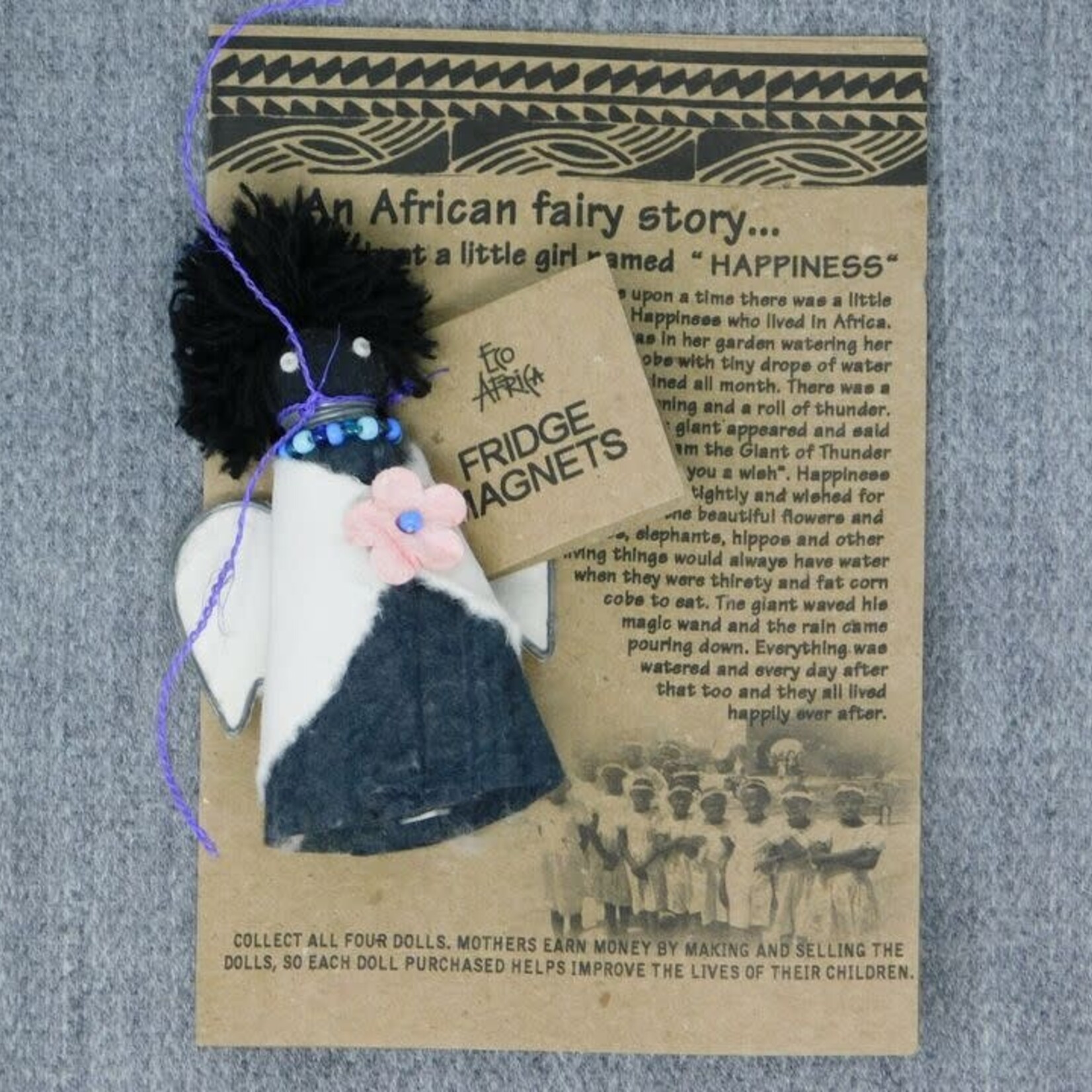 Eco Faire African Fairy Fridge Magnet, Zimbabwe