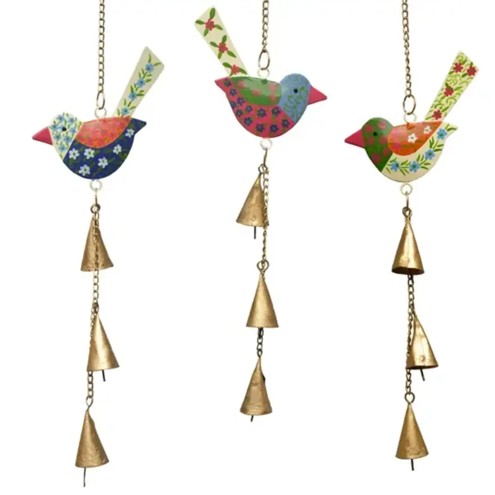 Mira Fair Trade Blossom Bird Wind Chime, India