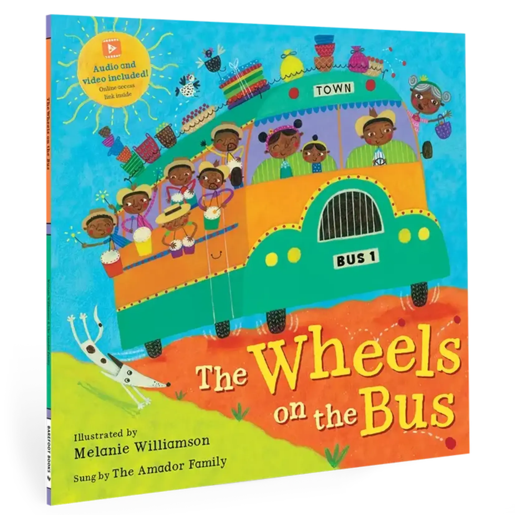 Barefoot Books The Wheels on the Bus - Paperback with Audio and Video