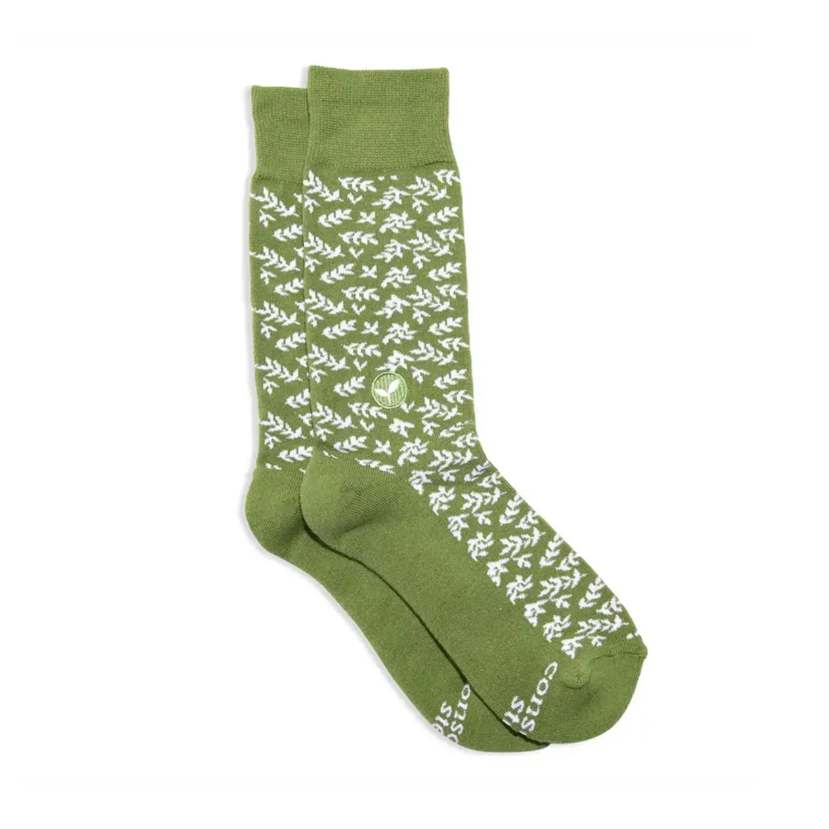 Conscious Step Conscious Step Socks that Plant Trees, Lovely Leaves, Green, Medium