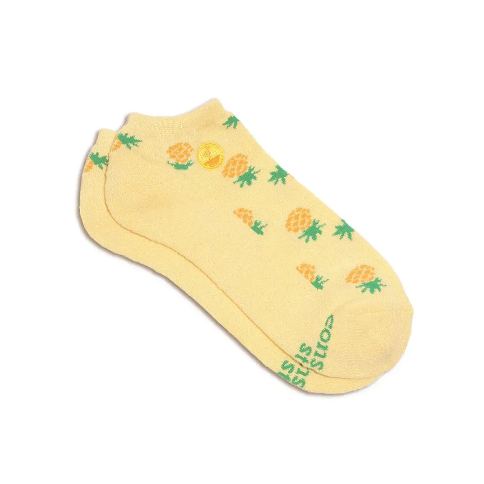 Conscious Step Conscious Step Socks that Provide Meals, Yellow, Ankle, Small