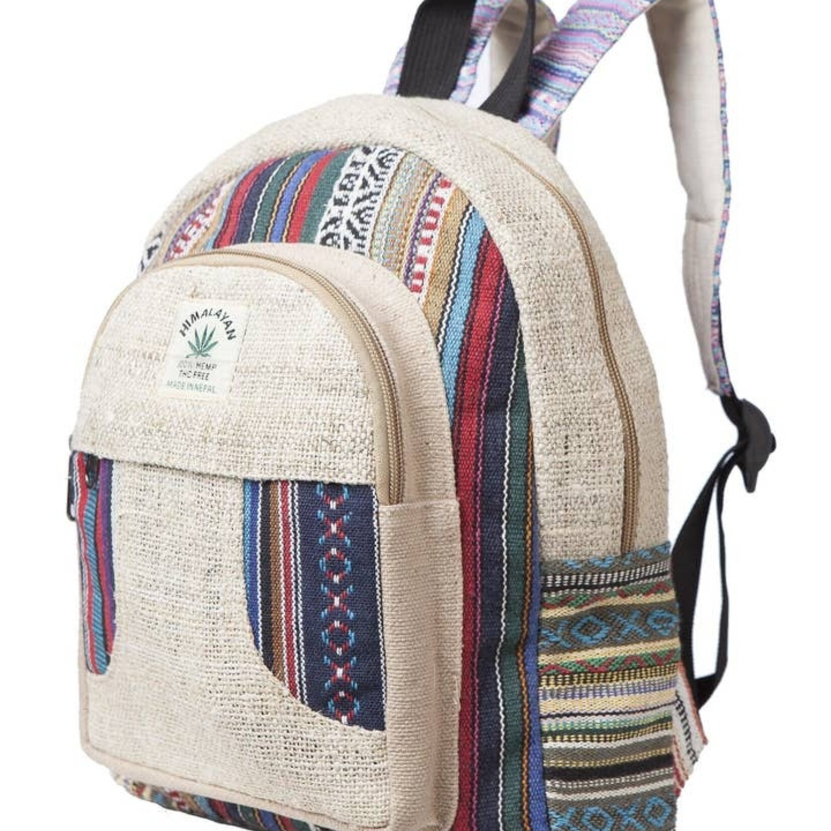 Ark Imports Hemp Cotton Knapsack Multicolour, Nepal