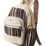 Ark Imports Hemp Cotton Knapsack Natural/Black, Nepal