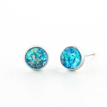 The Starfish Project Lora Blue and Silver Studs, China