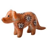 Mr. Ellie Pooh Soapstone Orangish Brown Spotted Dog, Sri Lanka