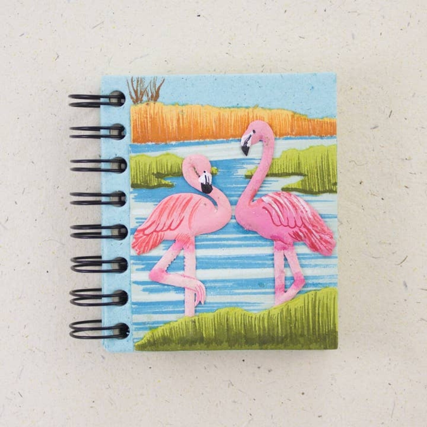 Mr. Ellie Pooh Small Notebook Flamingos, Sri Lanka