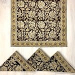 Sevya Handmade Black Kalamkari Napkin, India