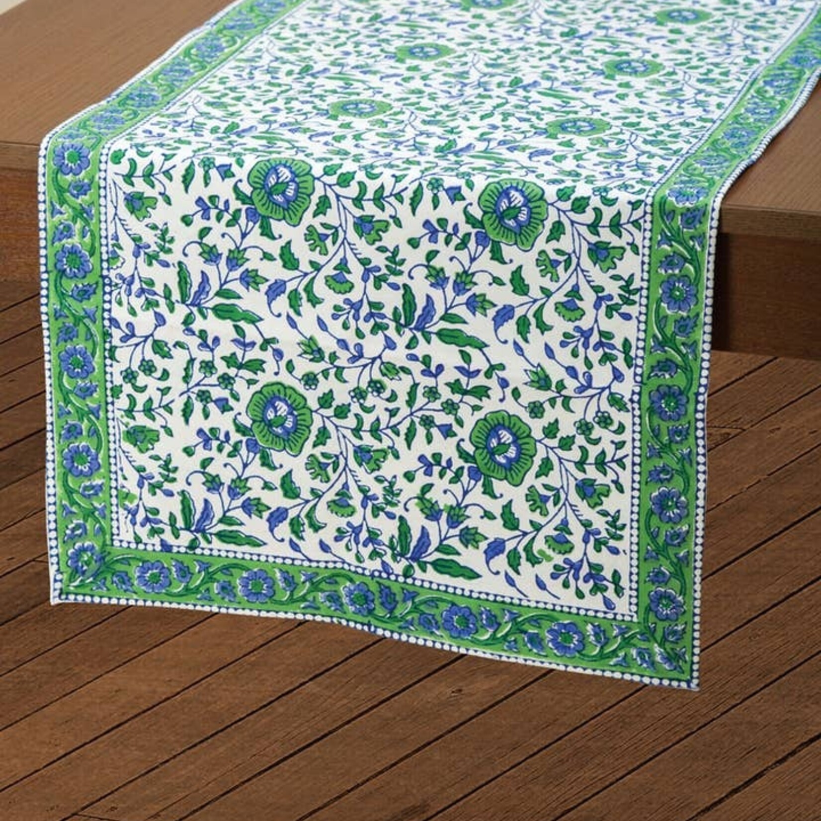 Sevya Handmade Jaipur Floral Table Runner, India