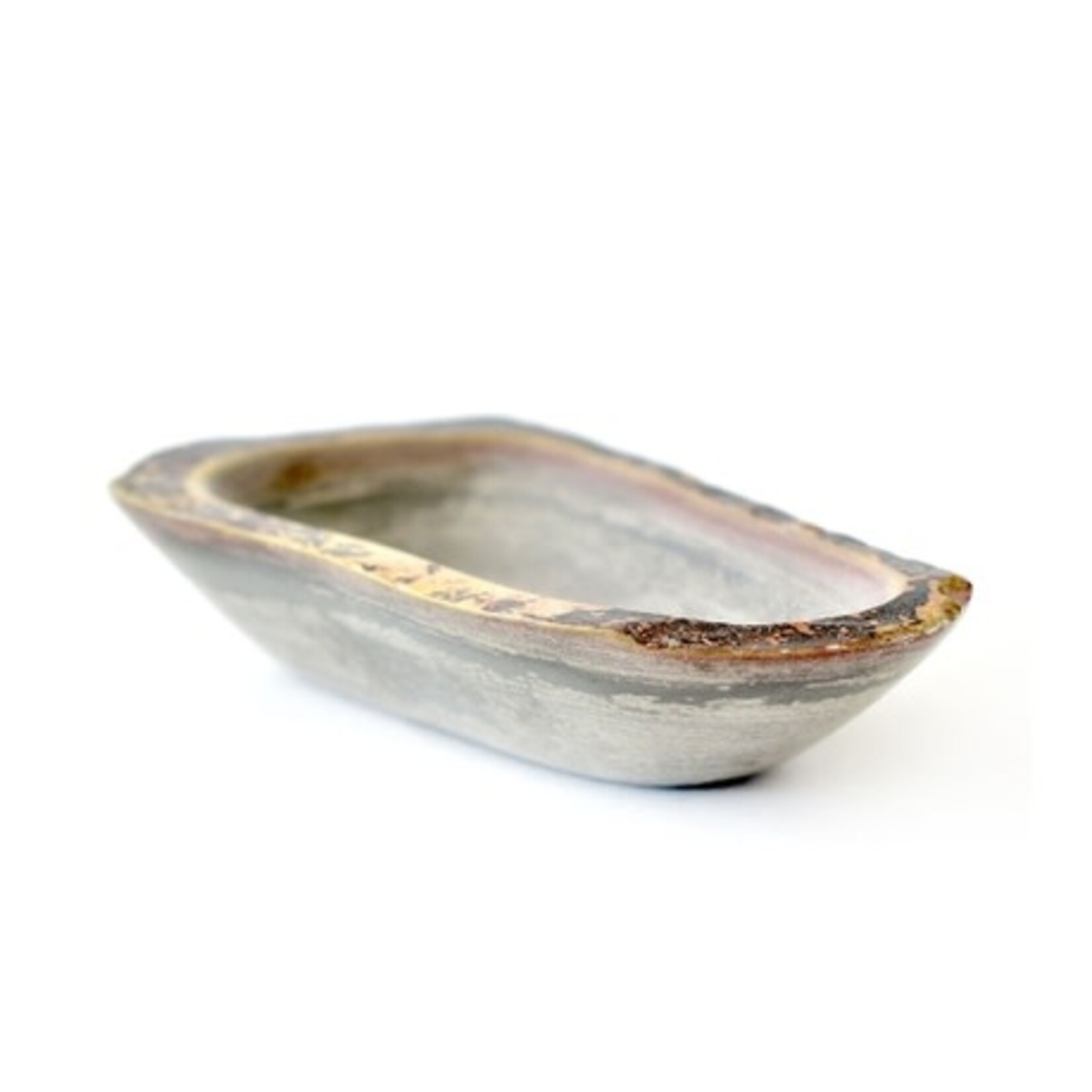 Swahili African Modern Rustic Soapstone Small Dish, Kenya