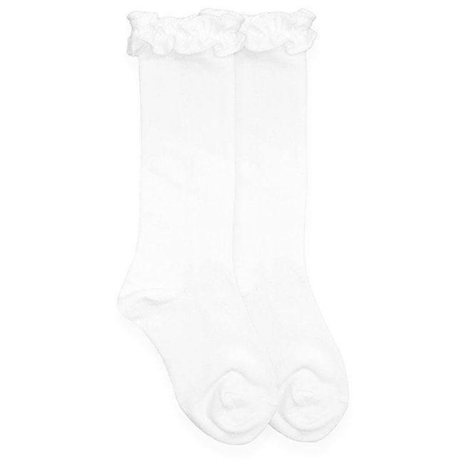 Jefferies Socks Ruffle Knee High