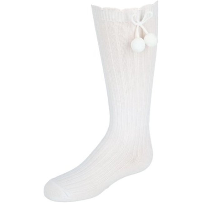 Jefferies Socks Pom Pom Knee High