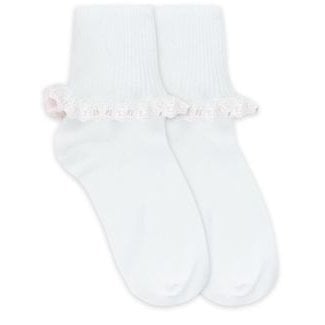 Jefferies Jefferies Socks Satin Lace Ruffle 2125