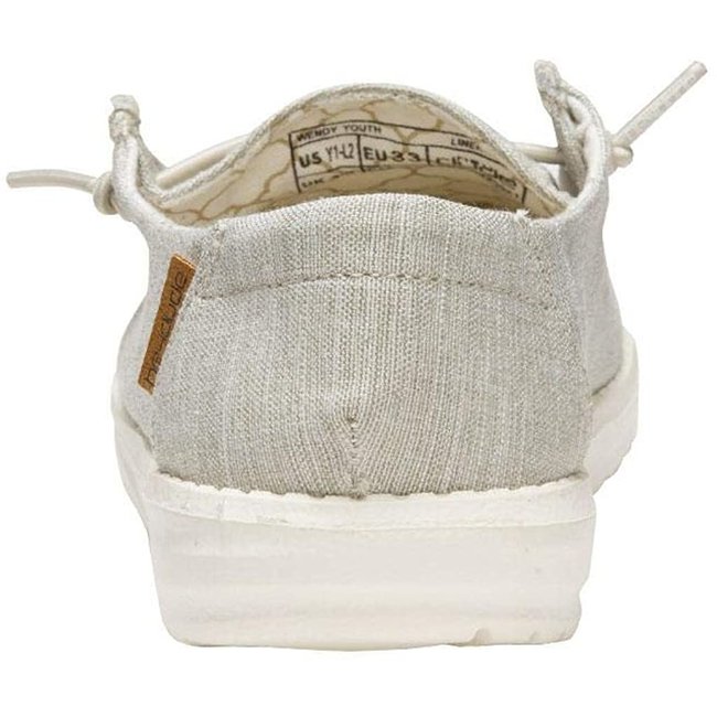 Hey Dude Wendy Youth Linen Beige