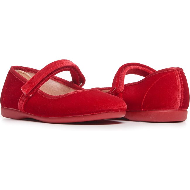 Childrenchic Classic Velvet Mary Janes