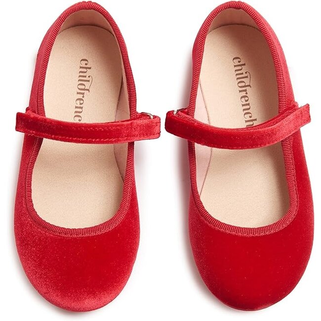 Childrenchic Classic Velvet Mary Janes
