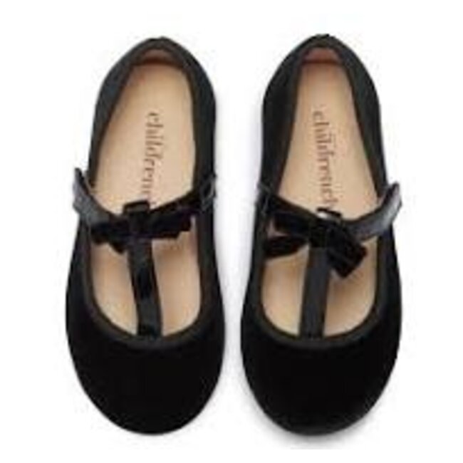 Childrenchic Velvet Party T-Straps