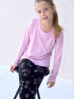 Area Code 407 Pink Lavender Athletic Top