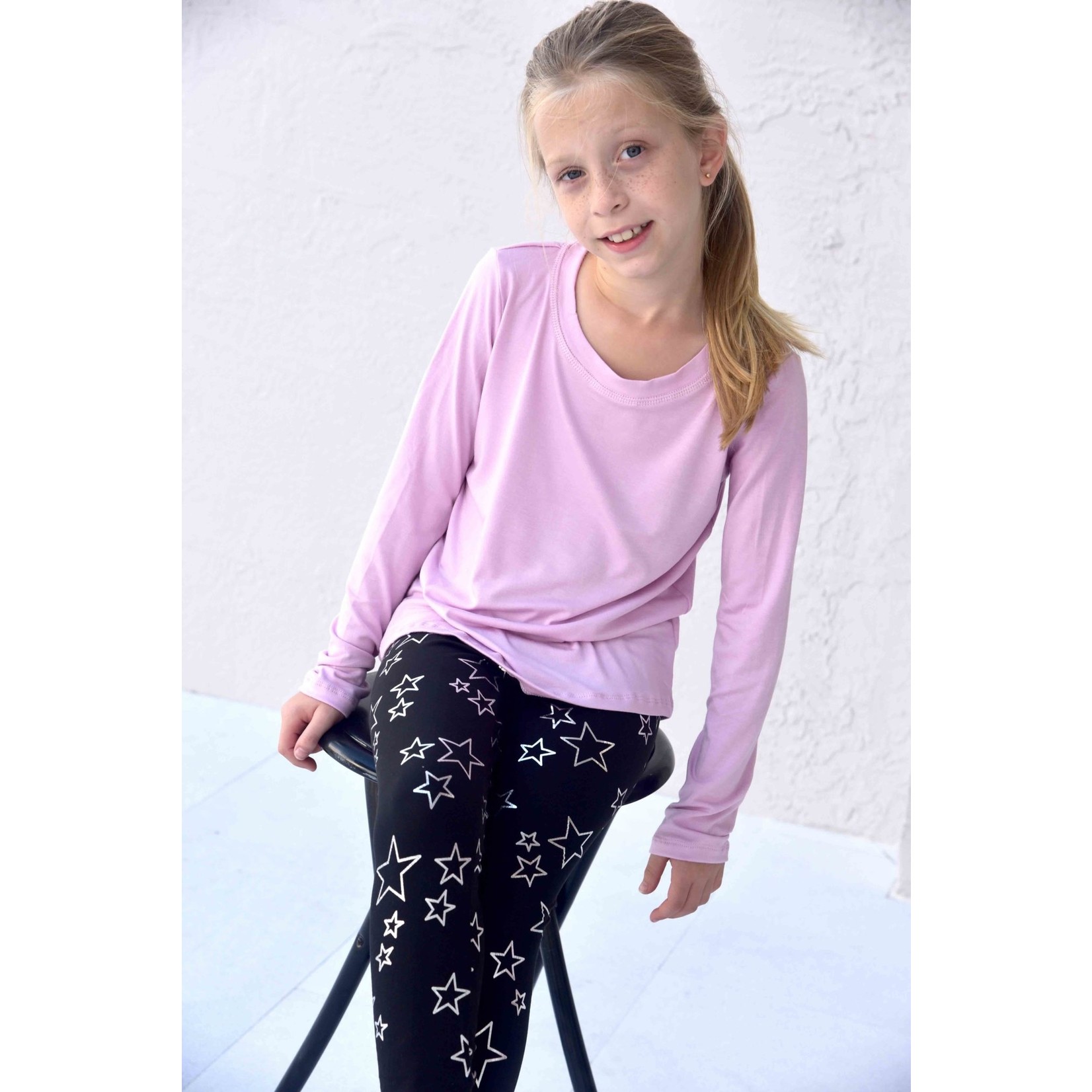 Area Code 407 Pink Lavender Athletic Top