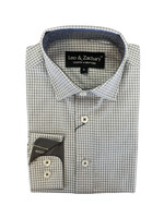 Leo & Zachary Grey/Steel Tattersal L/S Shirt