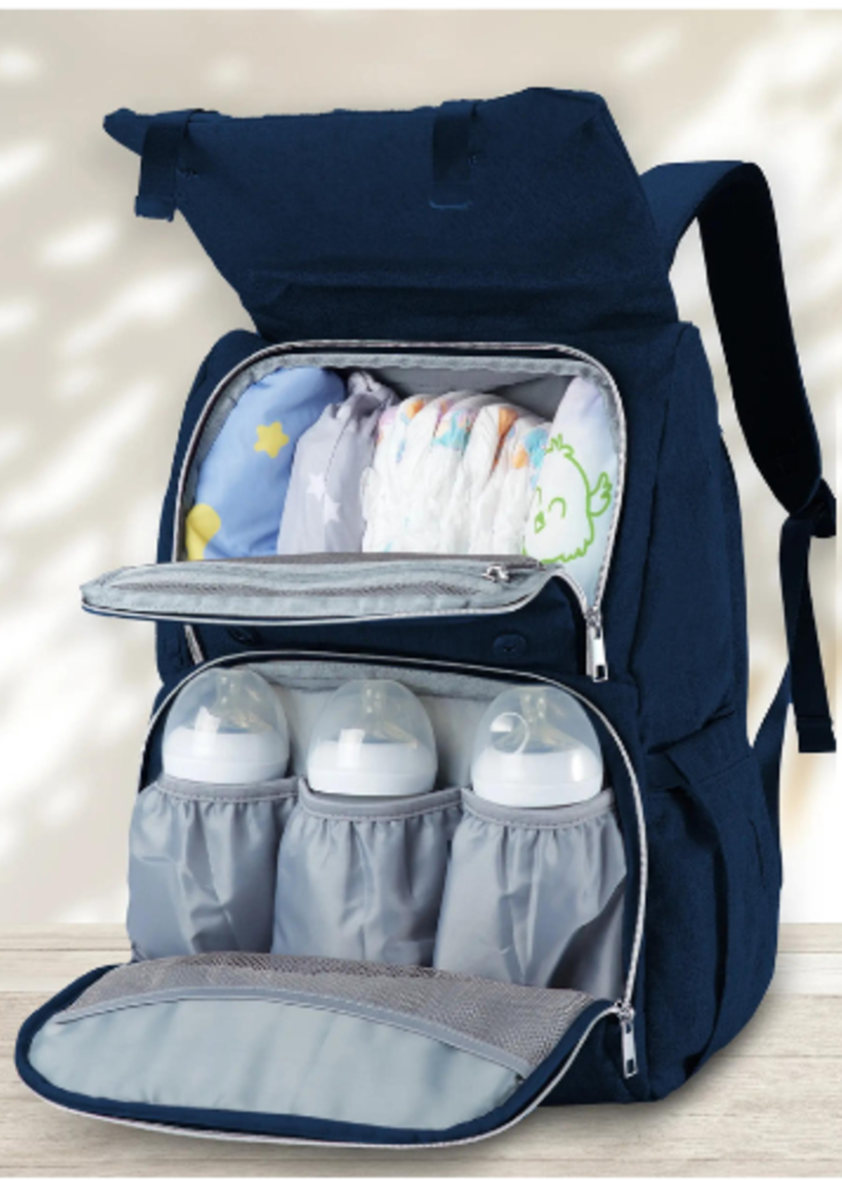 KeaBabies Explorer Diaper Backpack with Changing Pad