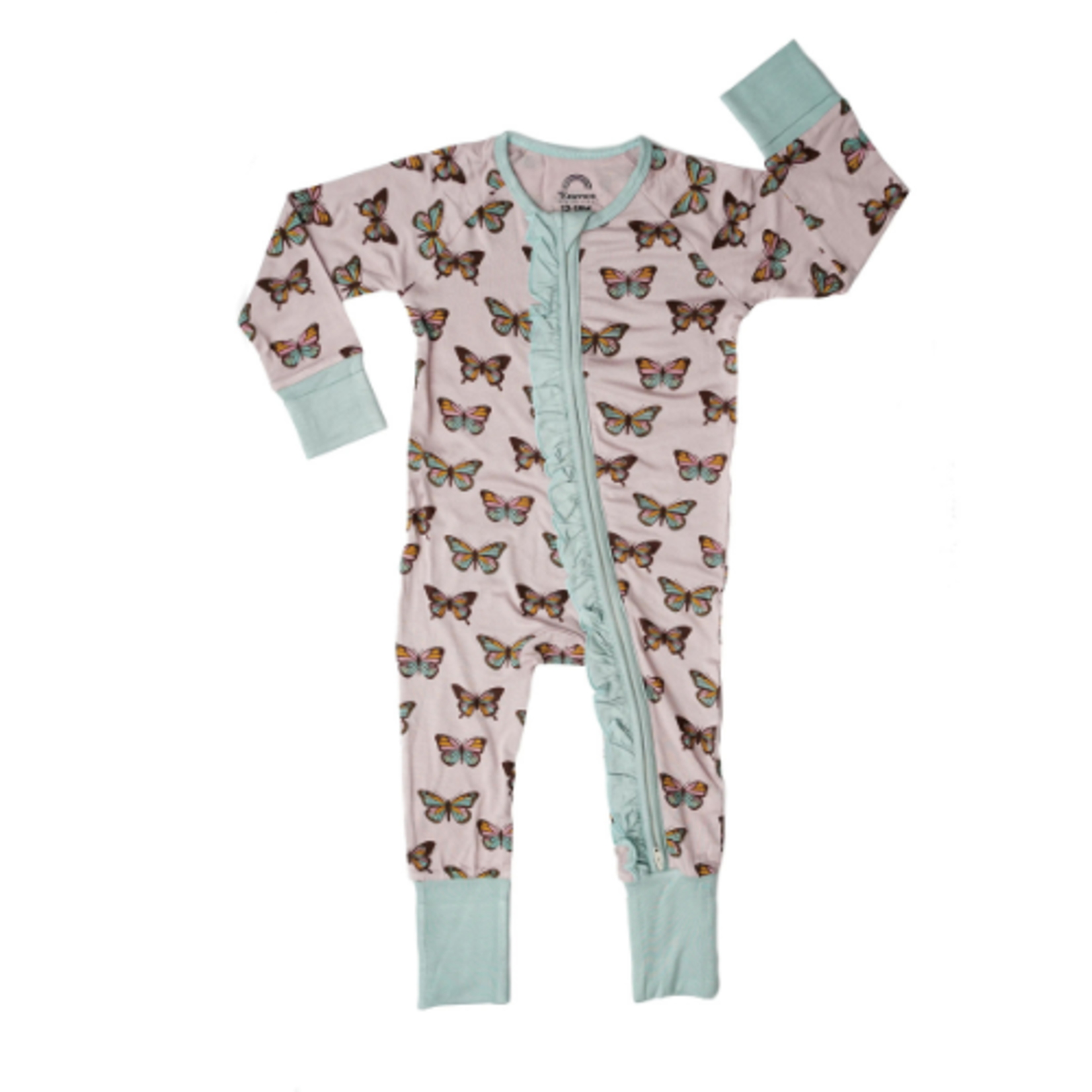 Emerson and Friends Flutterby Ruffle Bamboo Convertible PJ