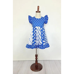 Clover Cottage Blue Football Star Dress