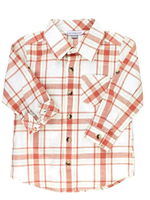 Rugged Butts Burnt Sienna Plaid Button Down Shirt