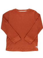 Rugged Butts Burnt Sienna Waffle Knit Crew Neck Shirt