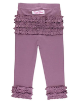 Ruffle Butts Plum Ruffle Leggings