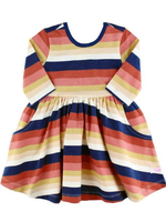 Ruffle Butts Desert Horizon Stripe Twirl Dress