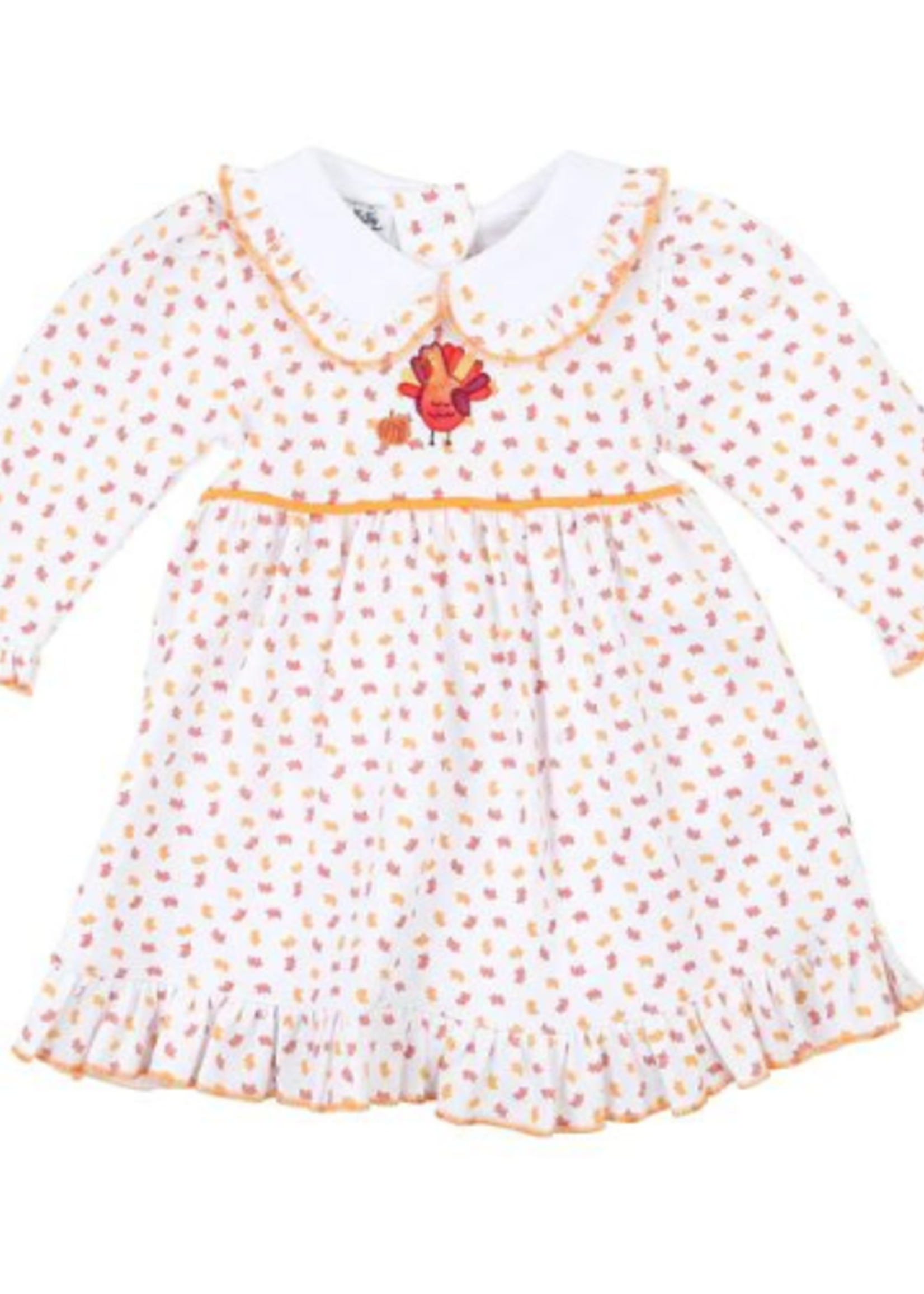 Magnolia Baby A Day of Thanks Emb Collared L/S Dress