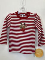 Magnolia Baby Red/White Striped Shirt w/Reindeer