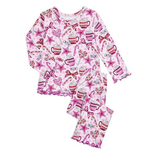 Sara's Prints Pink Cocoa & Candy 2 pc PJs