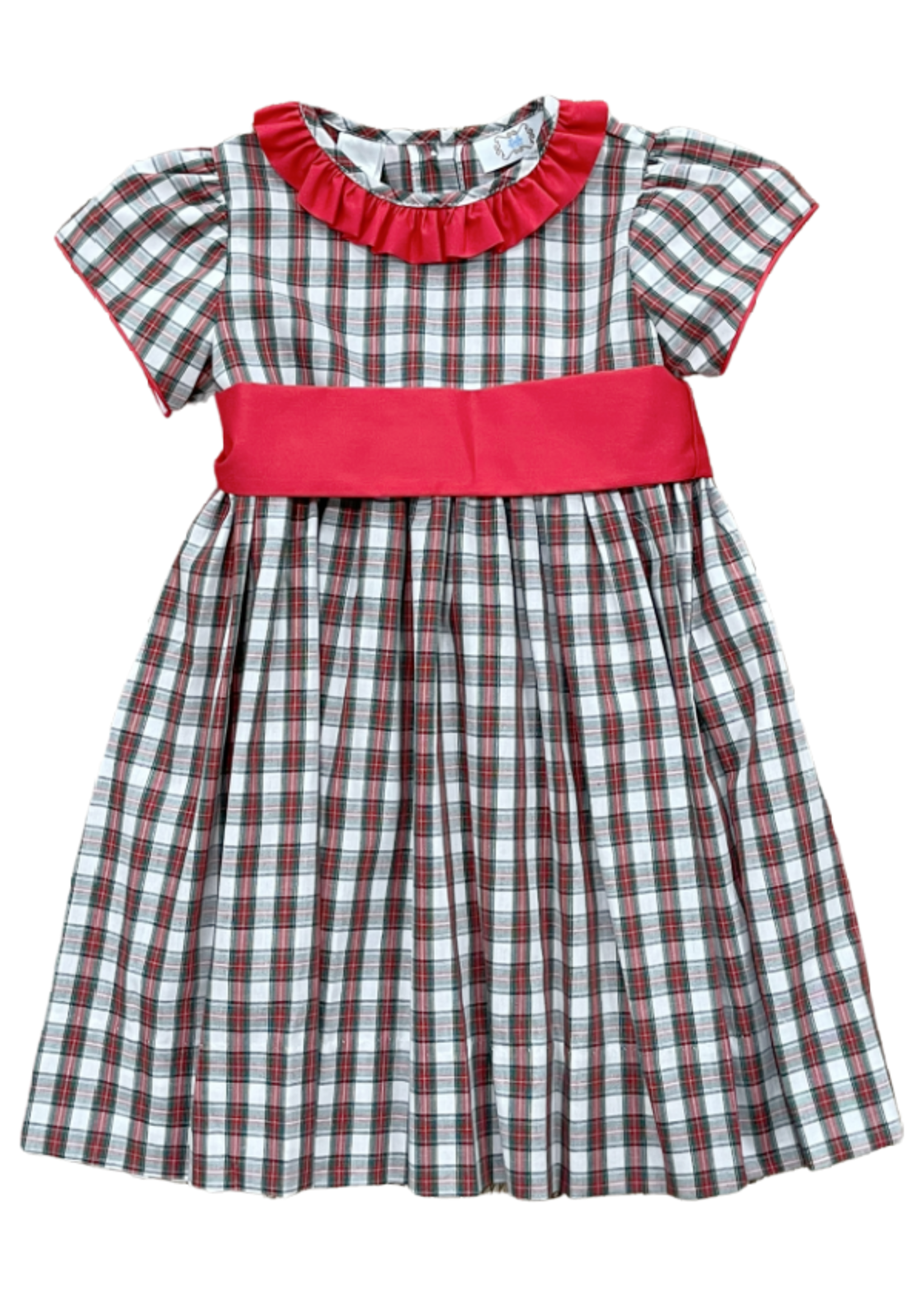 Lulu Bebe Red/Green Plaid Dress