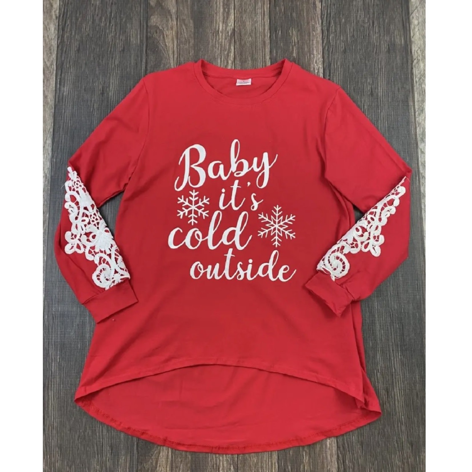 The Hair Bow Company Girl's Baby It's Cold Outside High-Low Top