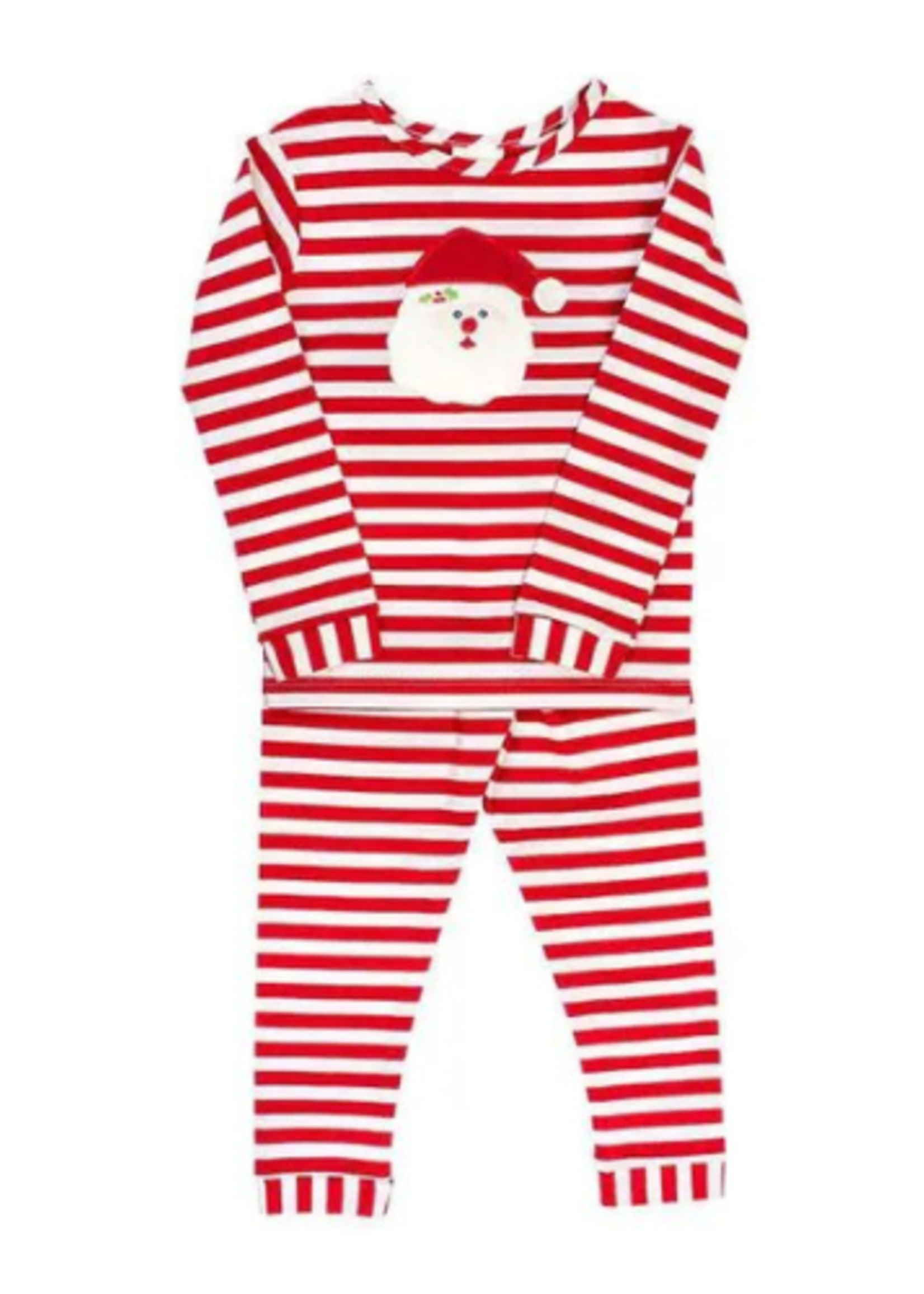 The Bailey Boys Boy Red and White Stripe 2Pc. Santa  Pajama